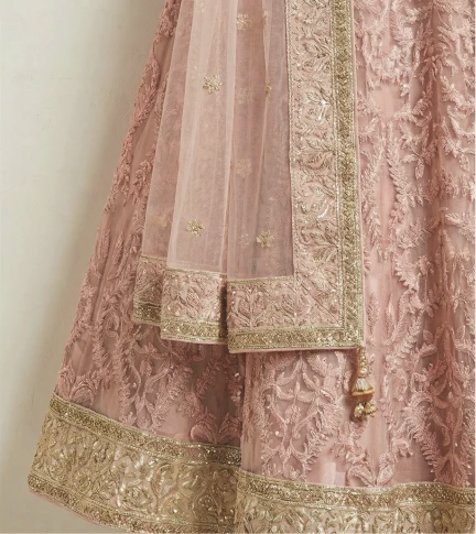 Double Layer Floral Kurti Wedding dress